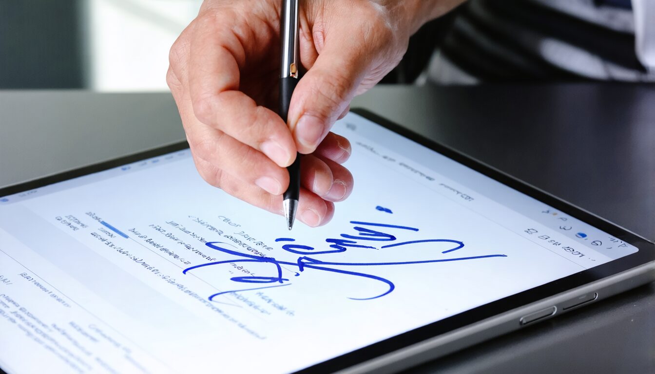 découvrez comment apposer facilement une signature électronique sur vos documents pdf grâce à notre guide pratique. suivez nos étapes simples pour garantir la validité et la sécurité de vos fichiers numériques.