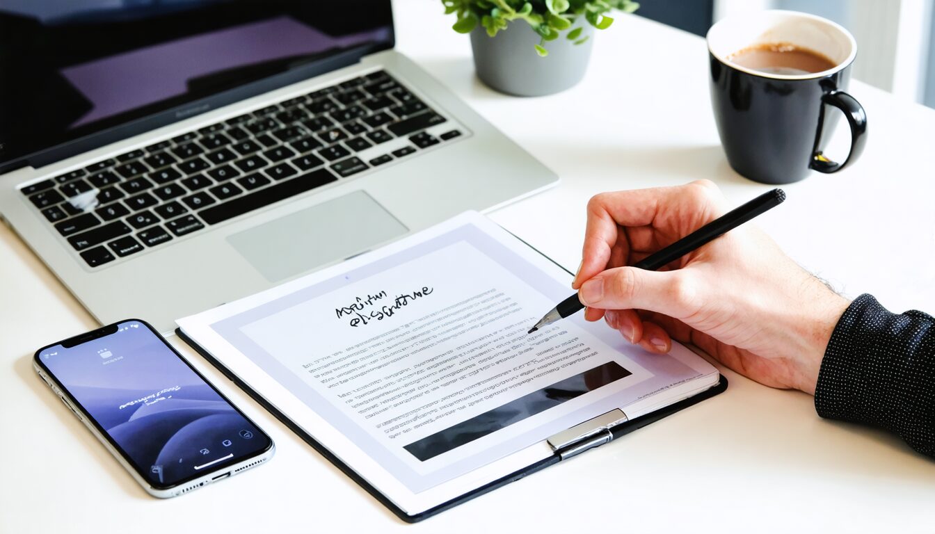 découvrez comment apposer facilement une signature électronique sur vos documents pdf grâce à notre guide pratique. suivez nos étapes simples pour sécuriser et authentifier vos fichiers en quelques minutes.